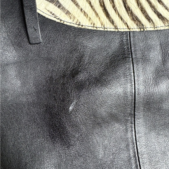 Aqua Madonna Zebra Print Black and White Women's Bag - Picture 7 of 8